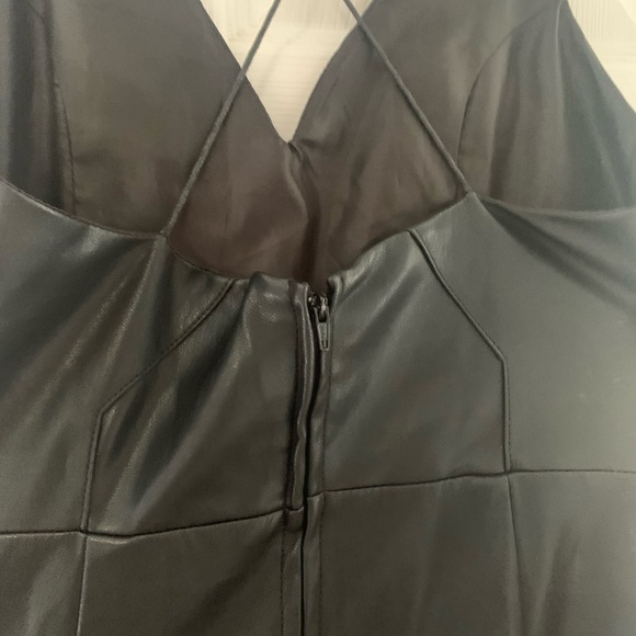 Classic vegan leather dress. - Picture 4 of 4